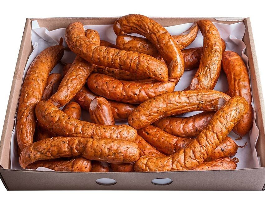 Kiełbasa z łososia wędzona