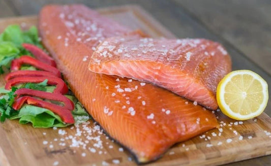 Łosoś wędzony na zimno płat