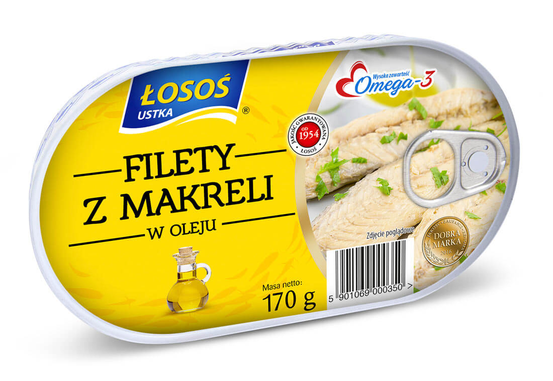 Filety z makreli w oleju Łosoś Ustka