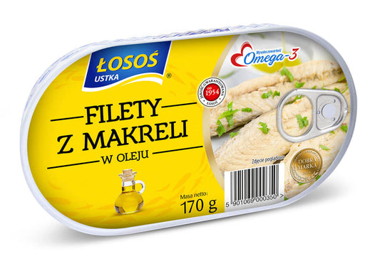 Filety z makreli w oleju Łosoś Ustka